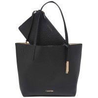 Calvin Klein Key Item Tote With Pouch (Black)