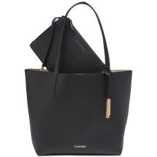 Calvin Klein Key Item Tote With Pouch (Black)