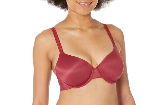  Liquid Touch Lightly Lined Perfect Coverage Bra, Red Carpet, 32DD