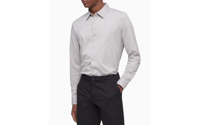  Men’s 100% Soft Cotton Long Sleeve Shirt, Grey Heather, X-Large