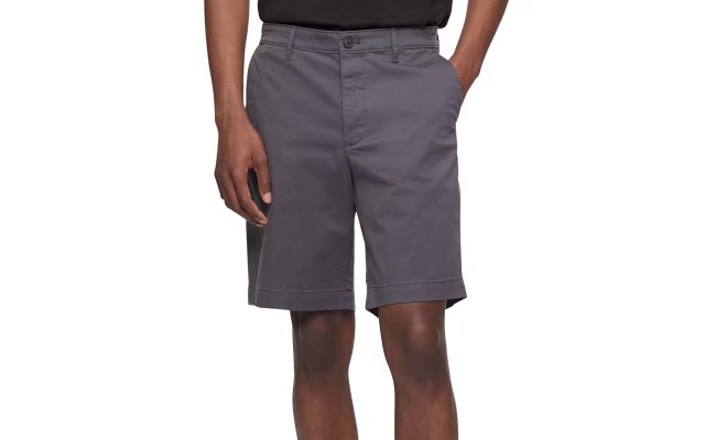  Men’s Chino Shorts, Gray, 32 Reg