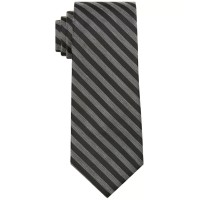 Calvin Klein Mens Heathered Striped Ties, Gray
