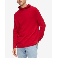 Calvin Klein Men’s Solid Merino Wool Hoodie Sweater, Large