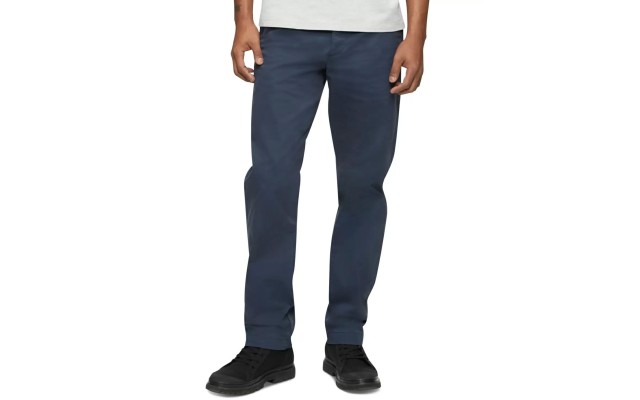  Men;s Straight-Fit Stretch Chino Pants, Navy, 36X34