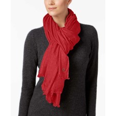Calvin Klein Oversized Cashmere Modal Wrap (Red)