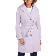 Calvin Klein Plus Size Waterproof Trench Coat Lavender 1X