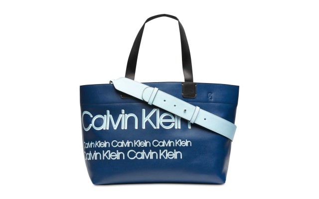  Tannya Extra-Large Logo Handbag Tote (Navy)