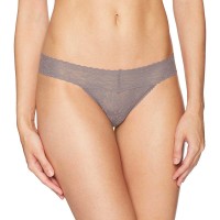 Calvin Klein Women’s Barelace Thong (Waterstone, Large)