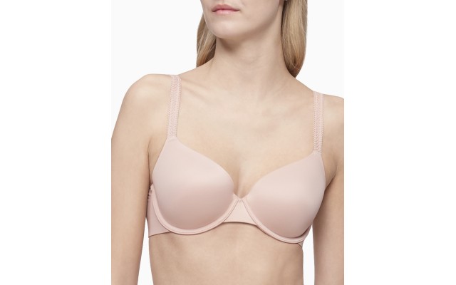  Women’s Liquid Touch Lightly Lined Perfect Coverage Bra QF4082, Nude, 32B