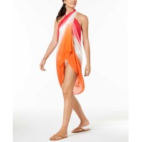 Calvin Klein Womens Ombre Sarong Cover-Up & Scarf (Watermelon, One Size)