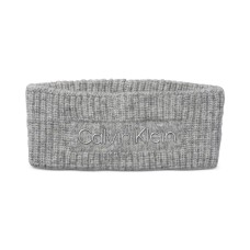 Calvin Klein Women’s Ribbed Logo Headband – Heather Mid Gray
