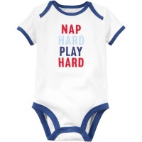 Carter’s Baby Boys Bodysuits, Nap Hard, 3 Months