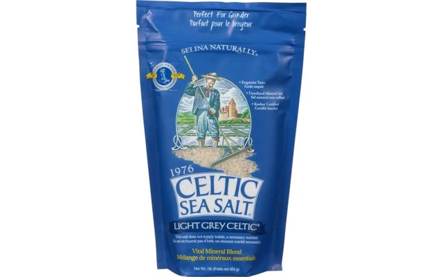 Celtic Sea Salt Light Grey 1lb / 454gr  Resealable Bag