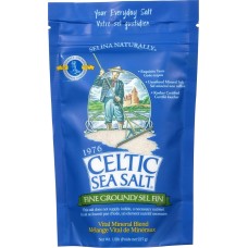 Celtic Sea Salt, Selina Naturally Fine Ground Sea Salt Resealable Bag, 0.5lb