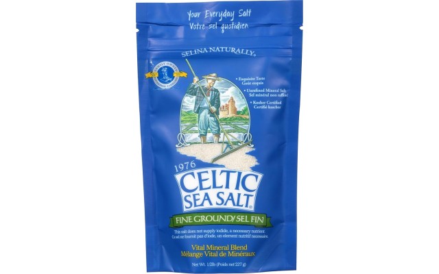 , Selina Naturally Fine Ground Sea Salt Resealable Bag, 0.5lb
