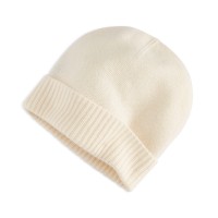 Charter Club 100% Cashmere Cuffed Beanie, Bianco Crema