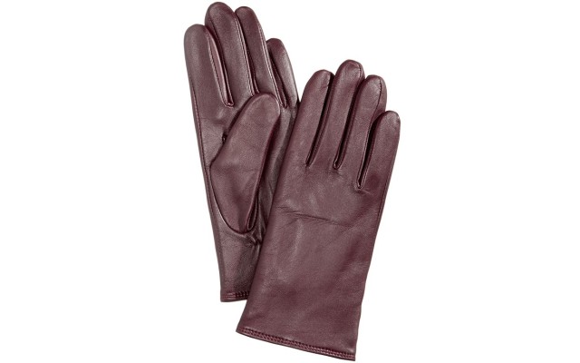 Cashmere Lined Leather Tech Gloves, Emillion, XS
