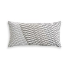 Charter Club Damask Designs Diagonal Stripe Decorative Pillow, 12″ X 24″,Smoke