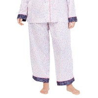 Charter Club Printed Mini Floral Pajama Pants (Natural/3XL)