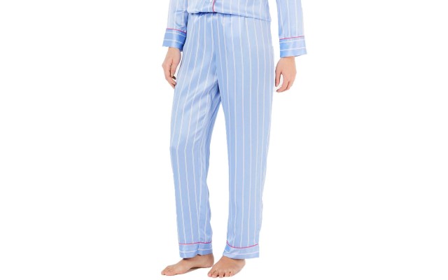  Printed Pajama Pants (Navy)