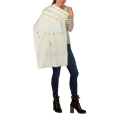 Charter Club Tis the Season Embellished Blanket Wrap (Beige, One Size)