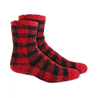 Charter Club Women’s Butter Socks, Red Black, One Size