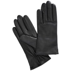 Charter Club Women's Cashmere Lined Leather Tech Gloves