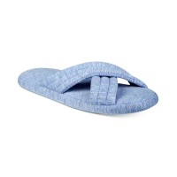 Charter Club Women’s Crossband Sport Fashion Slippers, Blue, X-Large