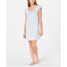 Charter Club Womens Flutter Sleeve Knit Nightgown, Delicate Geo, 3XL