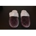  Women’s Quilted Microvelour Scuff Slippers, Purple, Small