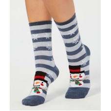 Charter Club Women’s Snowman Socks (Navy)