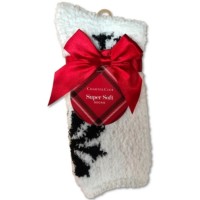Charter Club Womens Super Soft Cozy Socks, White, 9-11