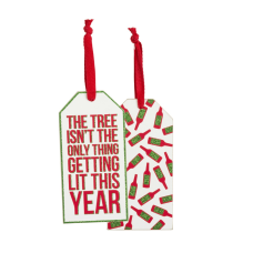 Christmas Bottle Tag – The Only Thing Getting Lit This Year