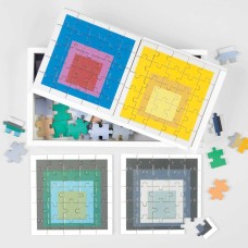 Chronicle Books Wooden Josef Albers Puzzle Set 6 X 25 Pieces