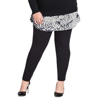 City Chic Womens Plus Size Trendy Skinny Pants (Black, 18W)