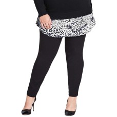 City Chic Womens Plus Size Trendy Skinny Pants (Black, 18W)