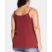 Women’s Trendy Plus Size Tiered Tank Blouse (Paprika,14W)