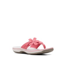 Clarks Women’s Cloudsteppers Brinkley Flora Sandals, Pink, 8M