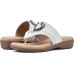  Women’s Benedict Thong Comfort Sandal, White, 10M
