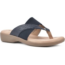 Cliffs by White Mountain Women’s Bumble Thong Sandal, Navy, 7M