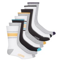 Club Room Mens 8 Pack Striped Crew Socks, Multi