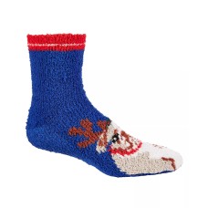 Club Room Men’s Cozy Holiday Reindeer Dog Socks, Blue