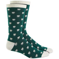 Club Room Mens Holiday Coffee Cup Socks, Green