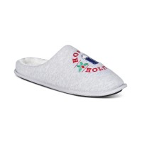 Club Room Mens Holiday Slippers, Light Grey, Medium