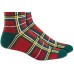  Mens Holiday Socks, Red/Green, One Size
