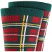 Mens Holiday Socks, Red/Green, One Size