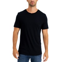 Club Room Men’s Pajama T-Shirt, Black, Medium