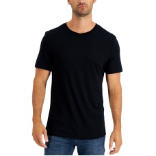 Club Room Men’s Pajama T-Shirt, Black, Medium