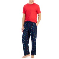 Club Room Men’s Pajama T-Shirt, Tango Red