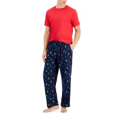 Club Room Men’s Pajama T-Shirt, Tango Red